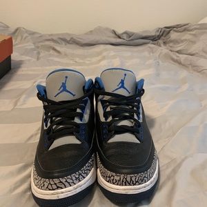 Men’s Retro 3 Sport Blue Size 11